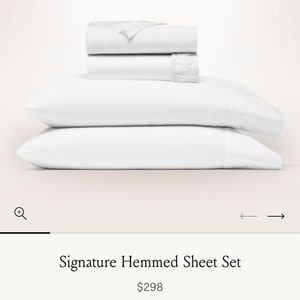 New in Box - Boll and Branch Hemmed Sheet Set King White